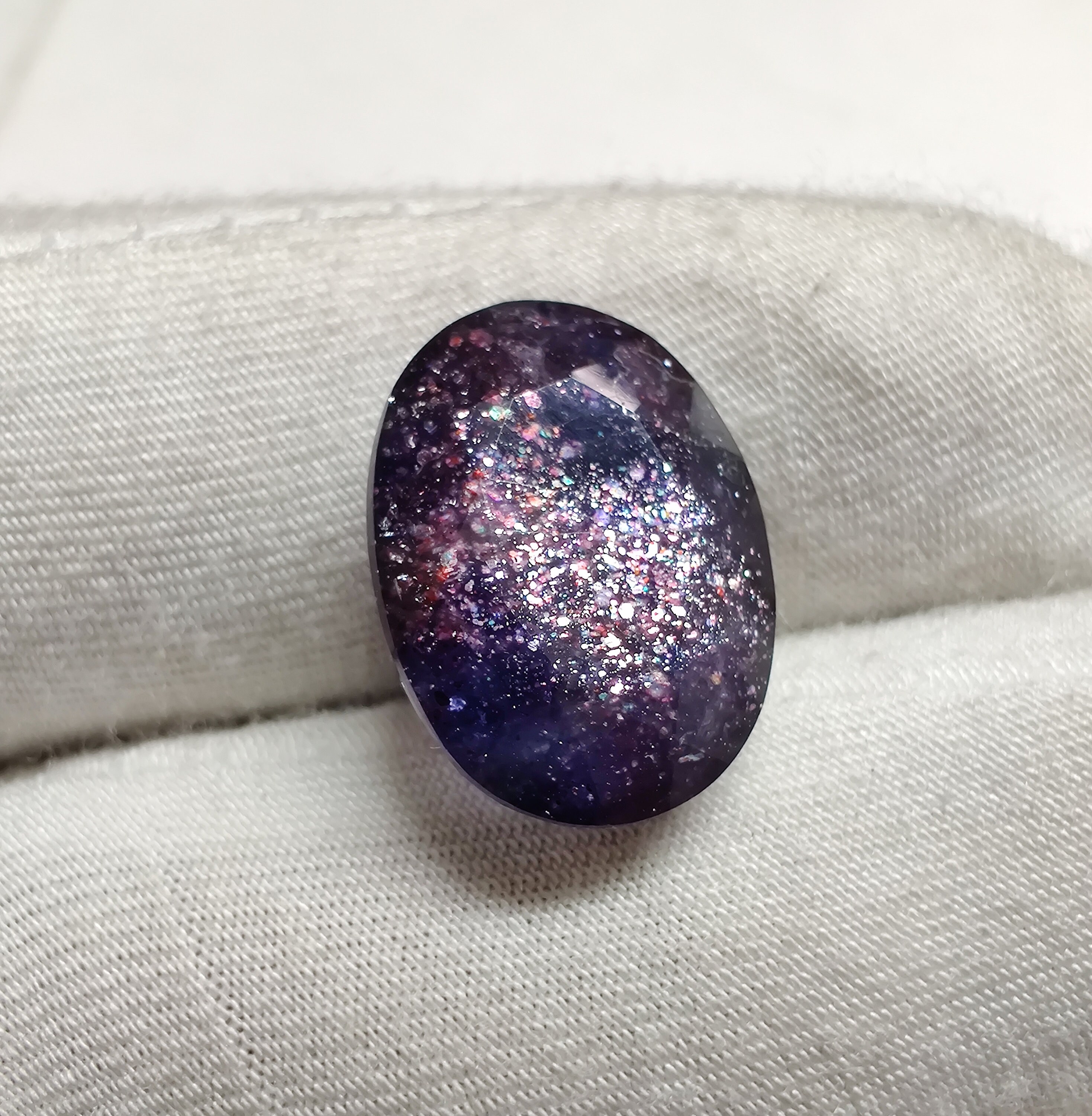 Multi Colors Sparkling Bloodshot Iolite Sunstone 9.9 Cts