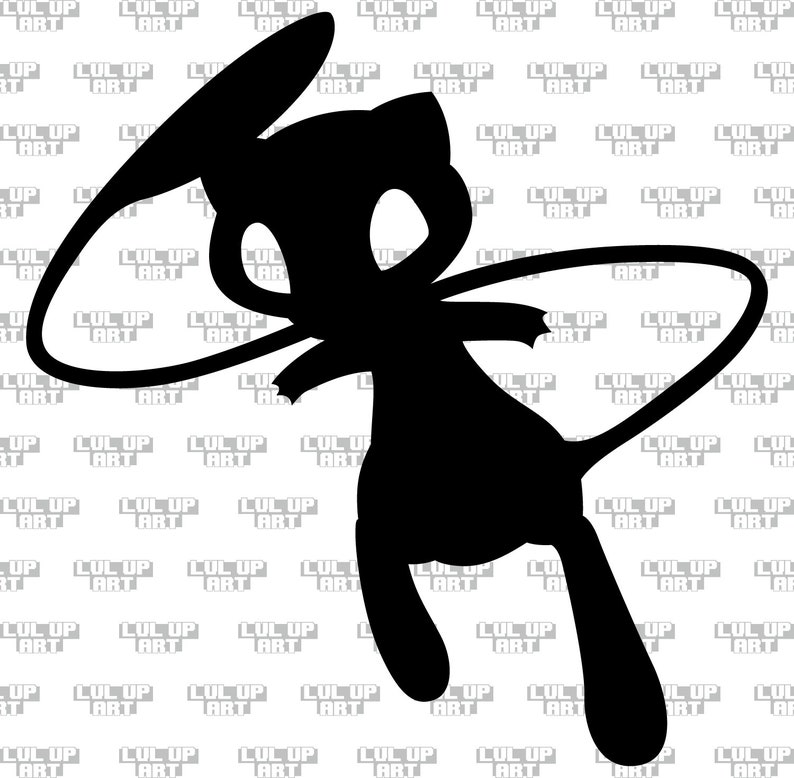 Pokemon Mew Decal Sticker Vinyl Etsy