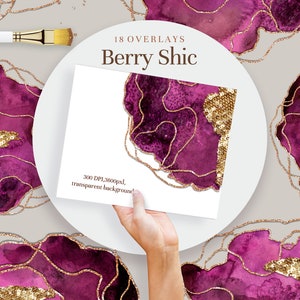 Clipart Agate, clipart bordo glitter, spruzzi bordeaux png, png di sovrapposizione di bacche e oro, texture ad acquerello, DOWNLOAD ISTANTANEO