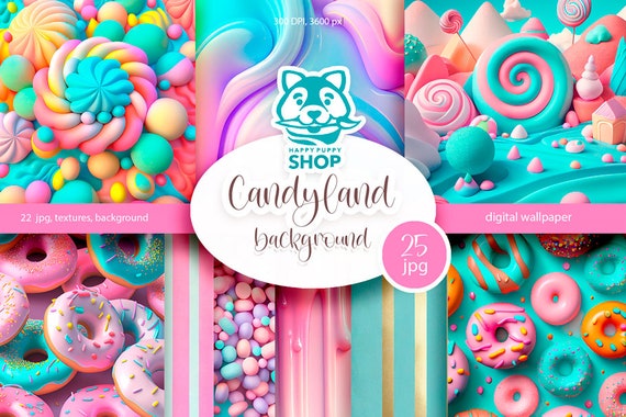 Candy wallpaper sale