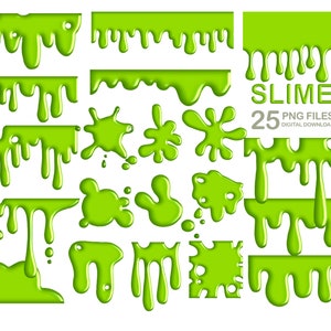 Slijm png, slijm clipart, groen druipen illustraties, slijm druipt png, DIGITALE DOWNLOAD