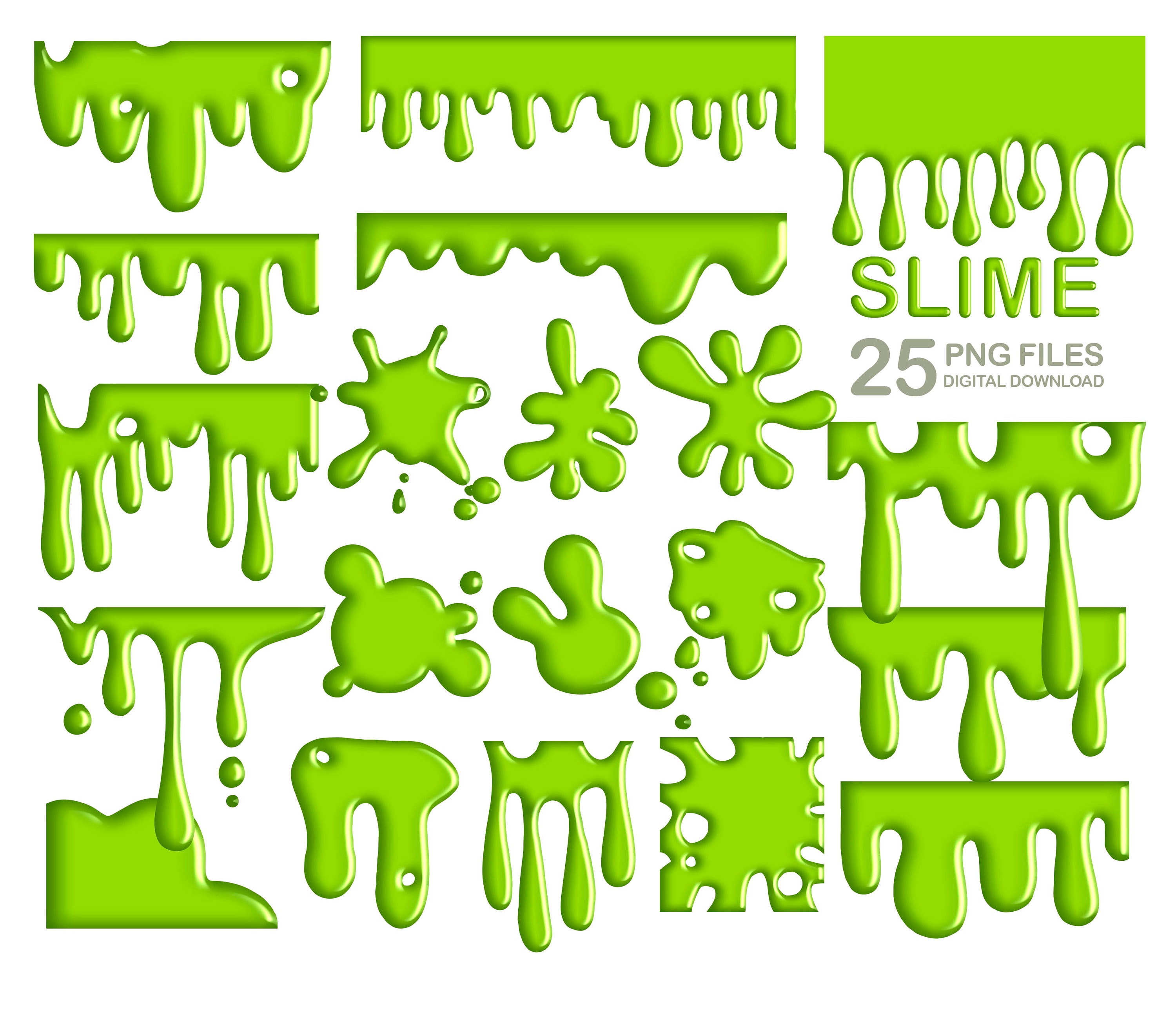 Slime Family Coloring SVG, Slime Coloring Page, Slime Birthday Theme SVG 