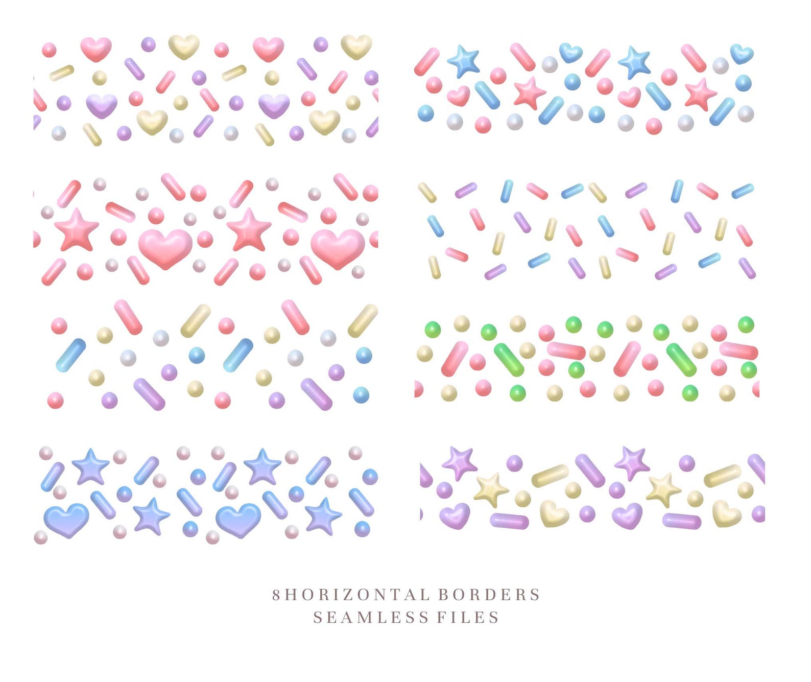 Sprinkles Clipart Sprinkle Border Overlays Clip Art Donut Etsy