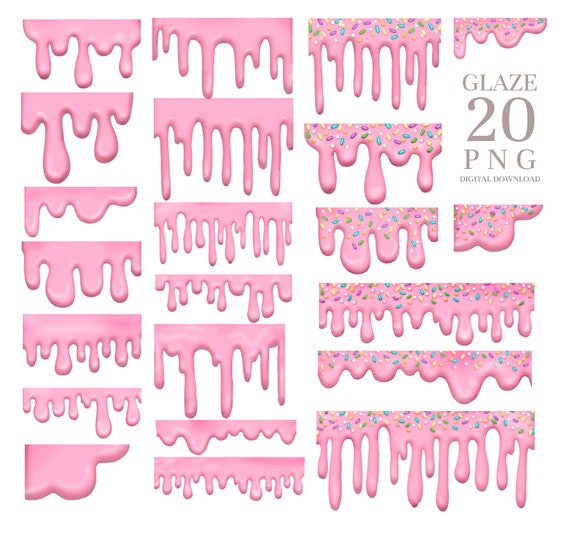 Ice Cream Melt Clipart Transparent Background, Pink Ice Cream With