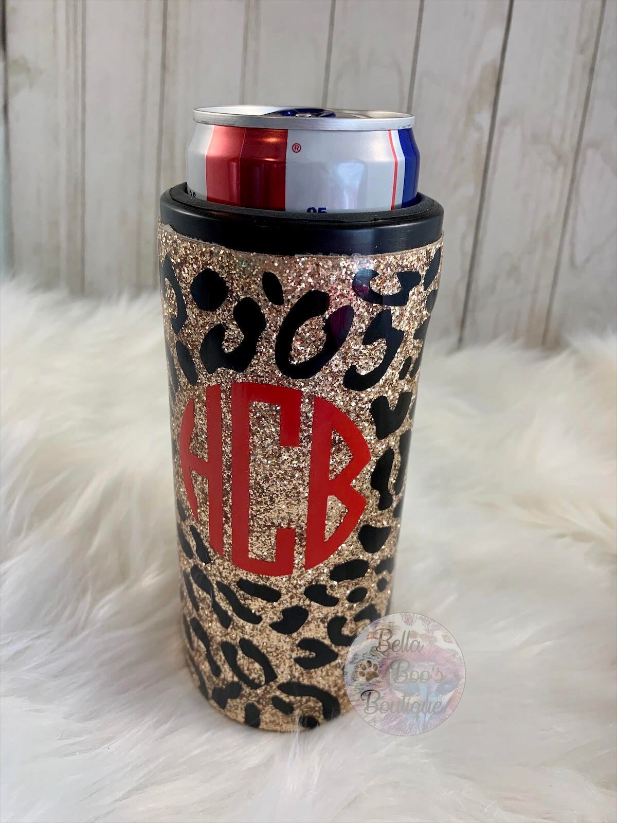 Custom Cheetah Print Koozies with Initials Koozie 20 oz Etsy