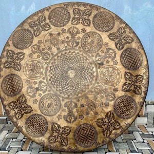 70 cm handmade larege gong bell-Tibetan gong made in nepal-meditation-sound healing- Himalayn gong bell