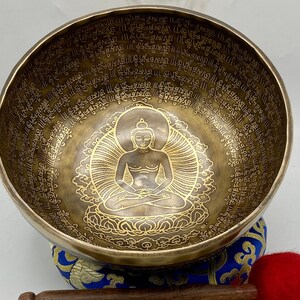 10 inches diameter master healing singing bowl- singing bowl- meditation, healing, yoga and sound bowl- made in Nepal