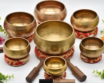 Tibetan singing bowls antique looks chakra healing  bowl for sound healing meditation, yoga and chakra balancing-peace and mindfulness