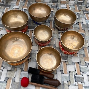 7” to 12” diameter dim singing bowls-meditation-yoga - healing and chakra balancing- peace and mindfulness singing bowl
