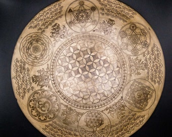 Gong de sanación sonora hecho a mano: campana de meditación del Himalaya de 20 pulgadas