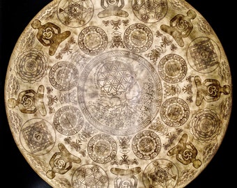 Handmade 23 inch Tibetan Gong: Sound Healing Meditation Bell