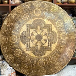 Golden 100 cm gong sound healing meditation yoga-extra large Tibetan gong bowl various art and rituals craft gong bell