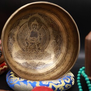 10 inches buddha Craft singing bowl-healing singing bowl- meditation-sound healing bowl