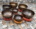 Handmade Chakra Singing Bowl Set: Full Moon Tuned, Sound Healing product logo