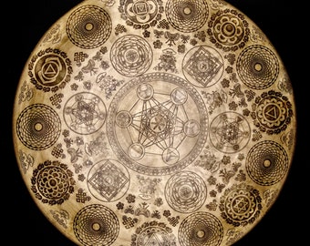 23 inch Handmade Tibetan Gong Bell: Sound Healing Meditation Gong