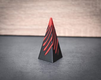 STL, 3mf | Thread Sculpture | Fidget Vortex Pyramid | Download file (3mf, STL)