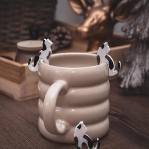 Teebeutelhalter Katze oder Hund | 2er-Set | 4 x 3,5 cm | 22 Farben, Glückskatze, Dalmatiner | NEU Leo Bengalkatze