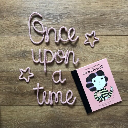 Once Upon A Time Wooden Sign, Nursery Wall Decor With 20