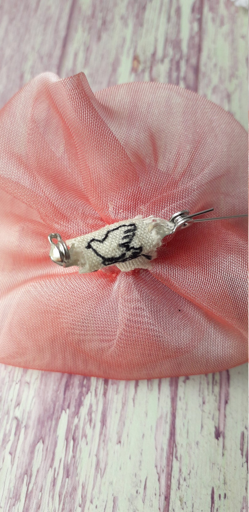 Silk Flower Brooch, Handmade Fabric Flower Brooch, Fabric Flower, Hat Bag Garment Accessories, Flower Clips, Decorative Flower image 7