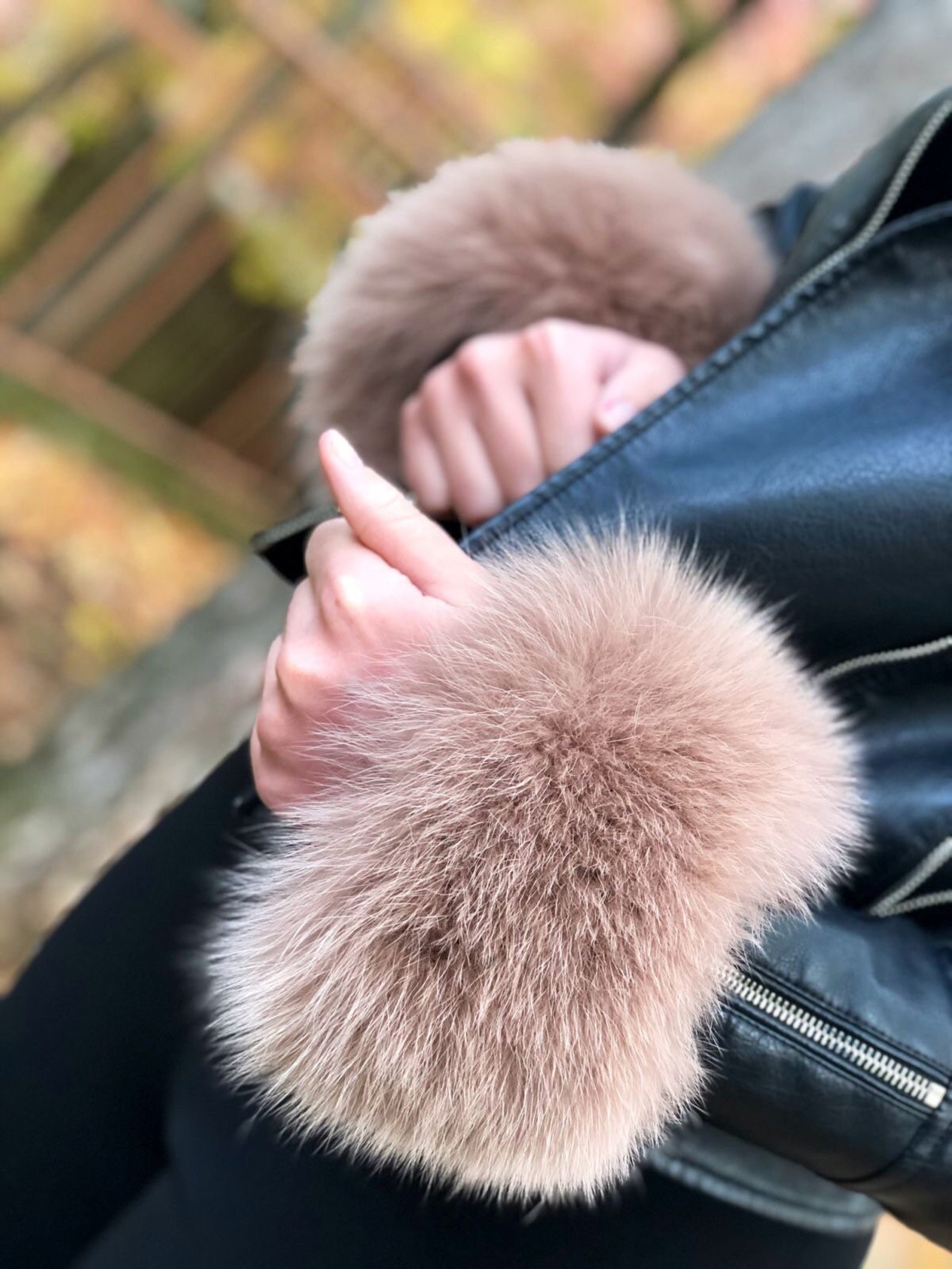 Luxury real fur cuffs. | Etsy