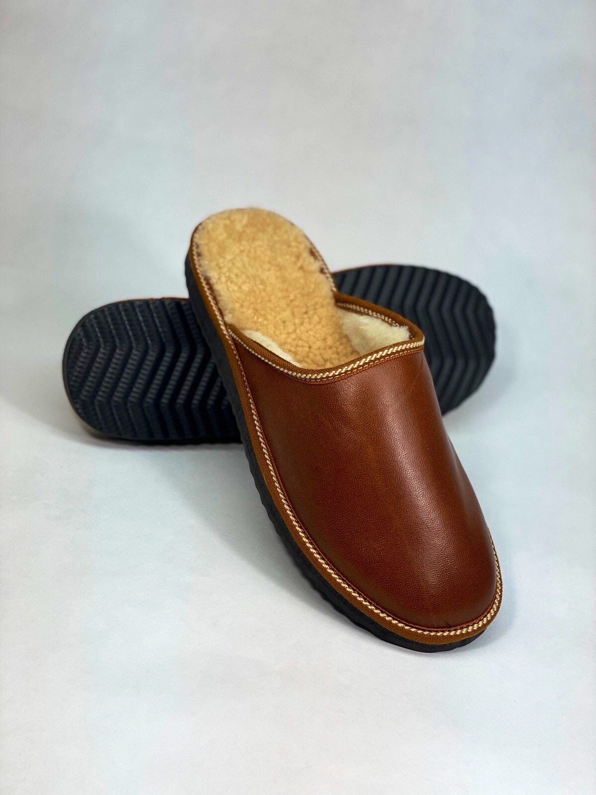 sheepskin mens slippers uk