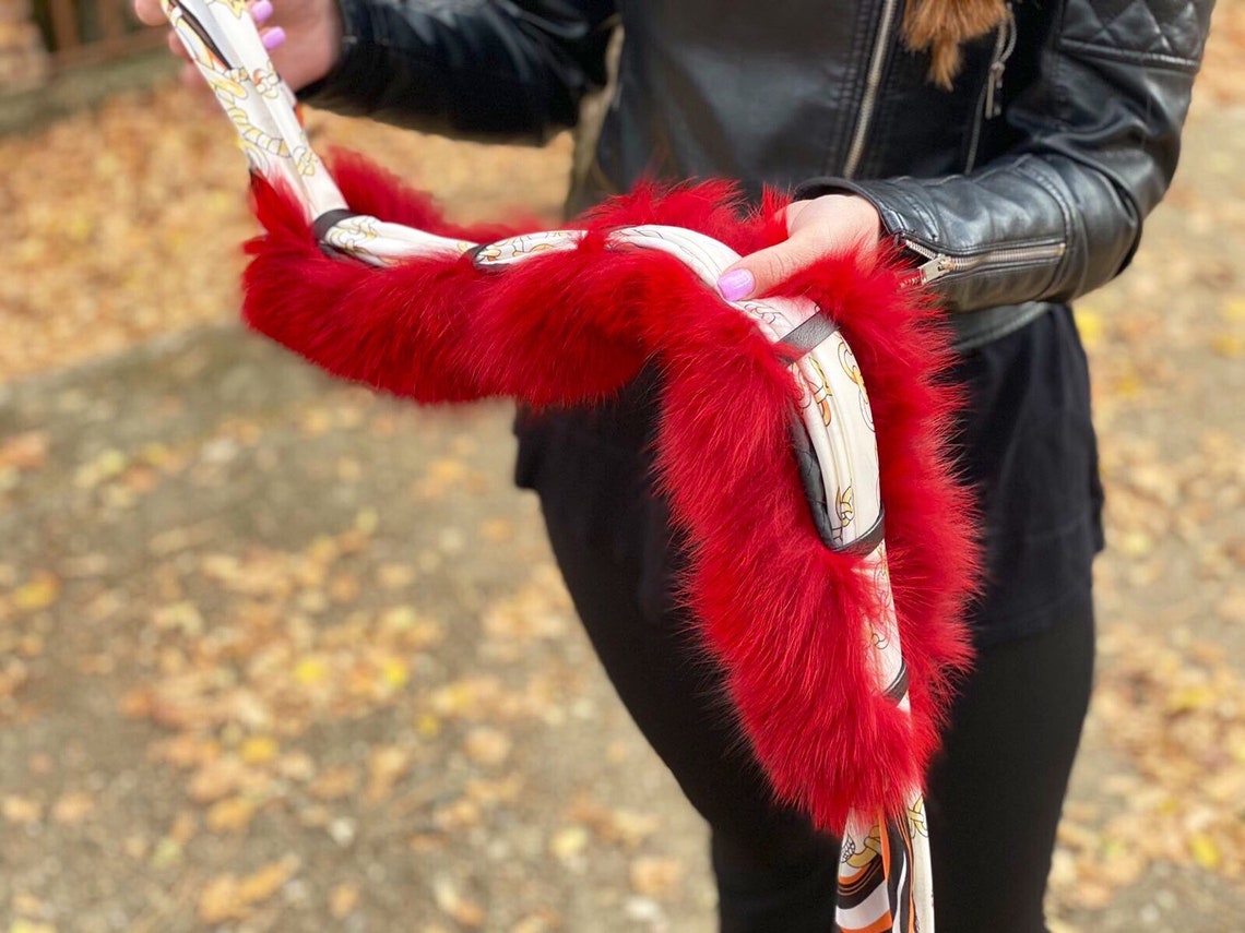 Fur Collar Natural Fur Fox Accessories Fur Collar Gift Etsy