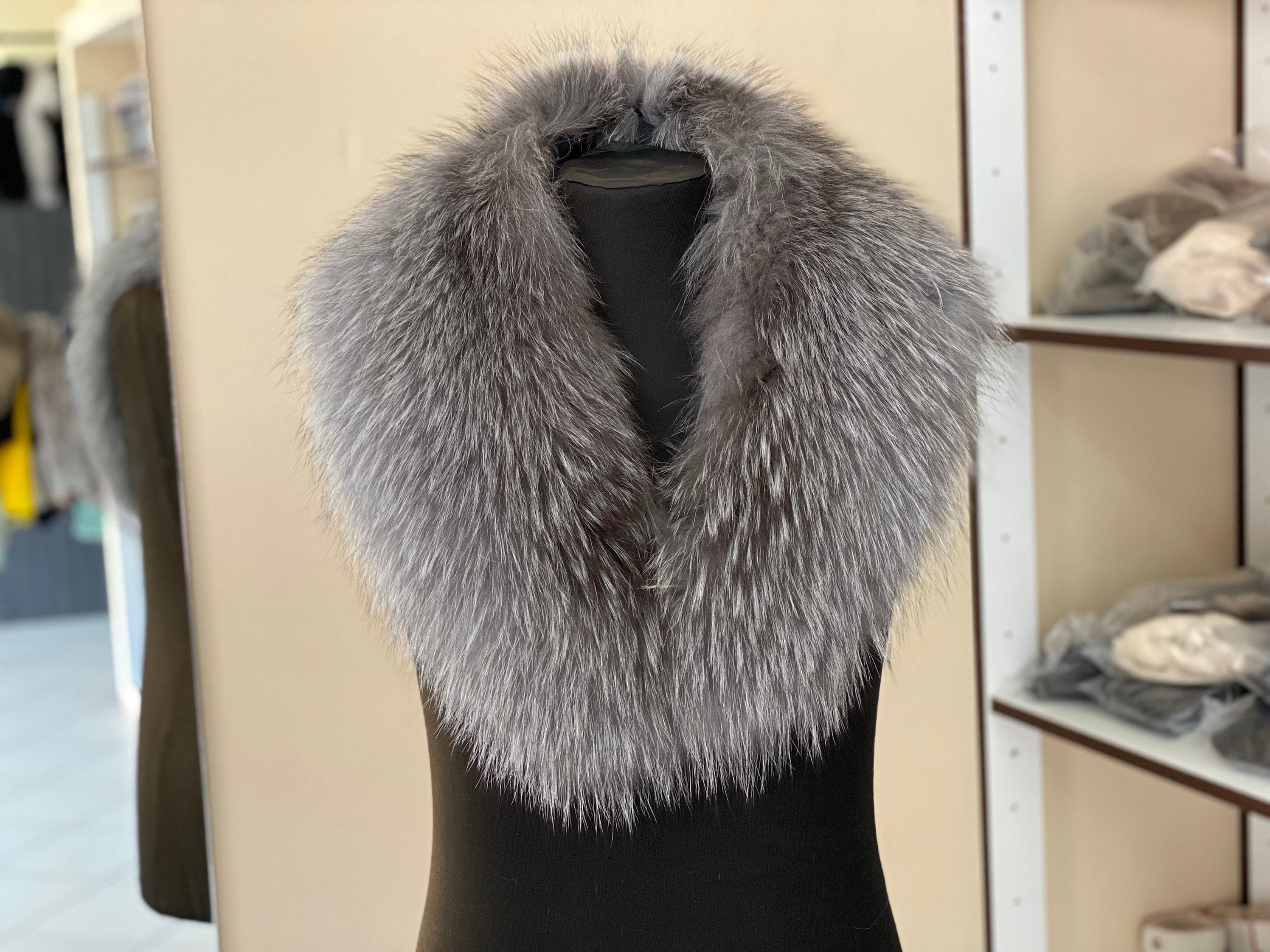 Faux Fur Hood, Brown Faux Fur Collar,detachable Faux Fur Collar,diy for  Faux Fur Hood, Faux Fur Collar TZ3448 