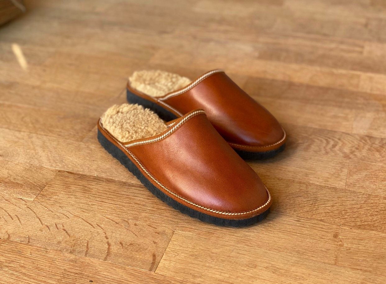 sheepskin mens slippers uk