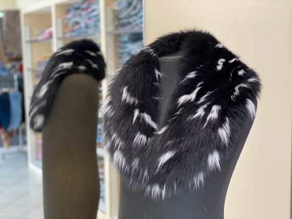 Fur Collar Natural Fur Fox Accessories Fur Collar Gift for Her