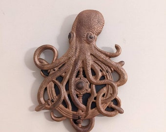 Carved Octopus | Release the Kraken | Octopus | Wood carving | Octopus art | wall art | wall decor | gift for her | gift for him