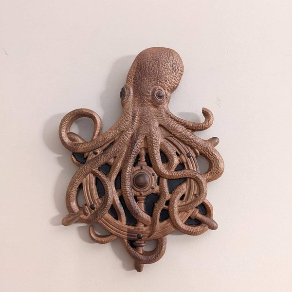 Carved Octopus | Release the Kraken | Octopus | Wood carving | Octopus art | wall art | wall decor | gift for her | gift for him