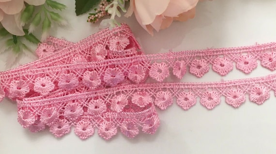 Buy 5 8 Inch Wide Pink Lace Price per Yard Online in India Etsy