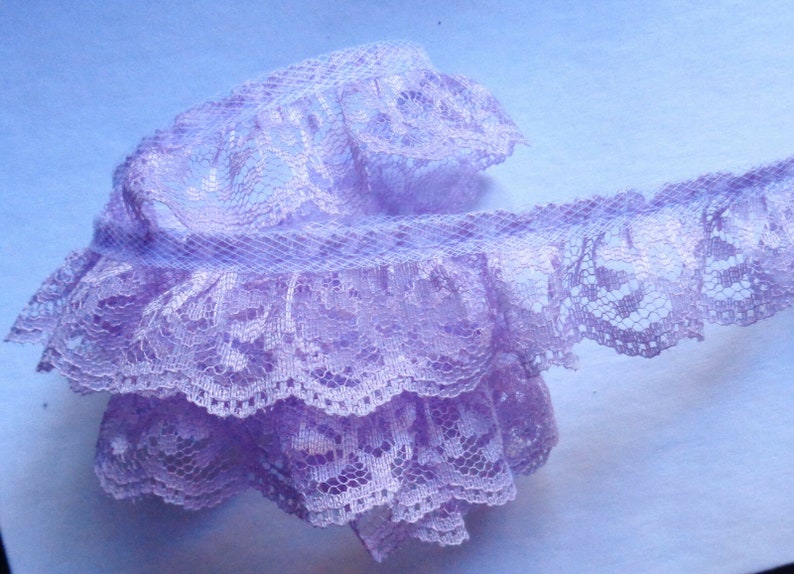 Ruffle Lace Trim 1 inch wide select color selling by the yard Etsy