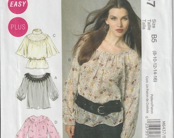 Laura Ashley McCall's Loose Fitting Tops Sewing Pattern UNCUT (Size 8-14)