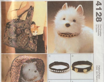 Pet Carriers Collars For Small Pets 2003 McCall's 4128 Sewing Pattern UNCUT FF