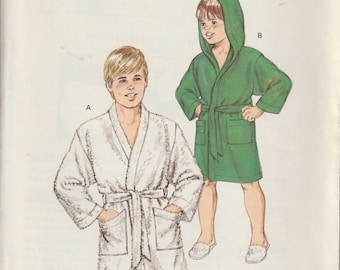 Kwik Sew Boys Wrap Roben Vintage 80er Jahre Schnittmuster Größe 4, 5, 6, 7 UNCUT FF