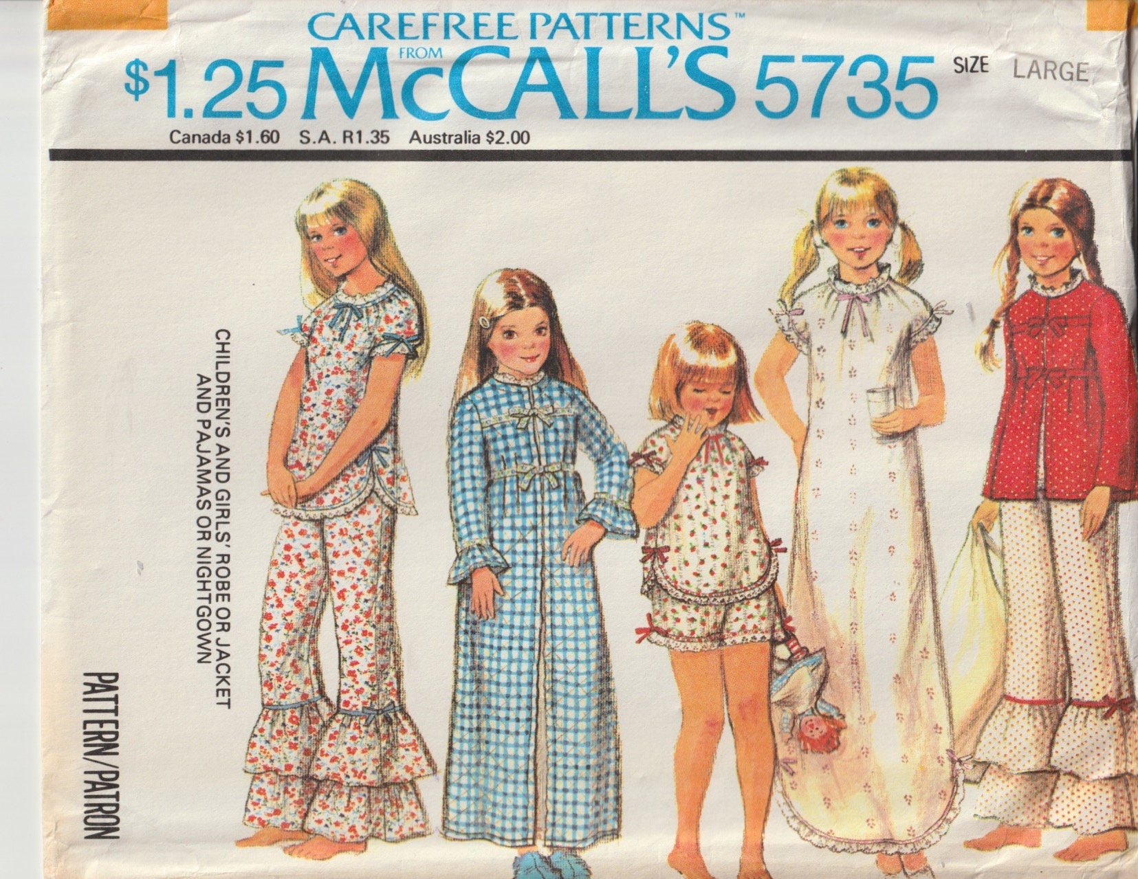 70s Vintage SEARS Girls White Cotton Nightgown with Yellow Ribbon/Size 4 Kleding Meisjeskleding Pyjamas & Badjassen Pyjama Nachthemden en tops 