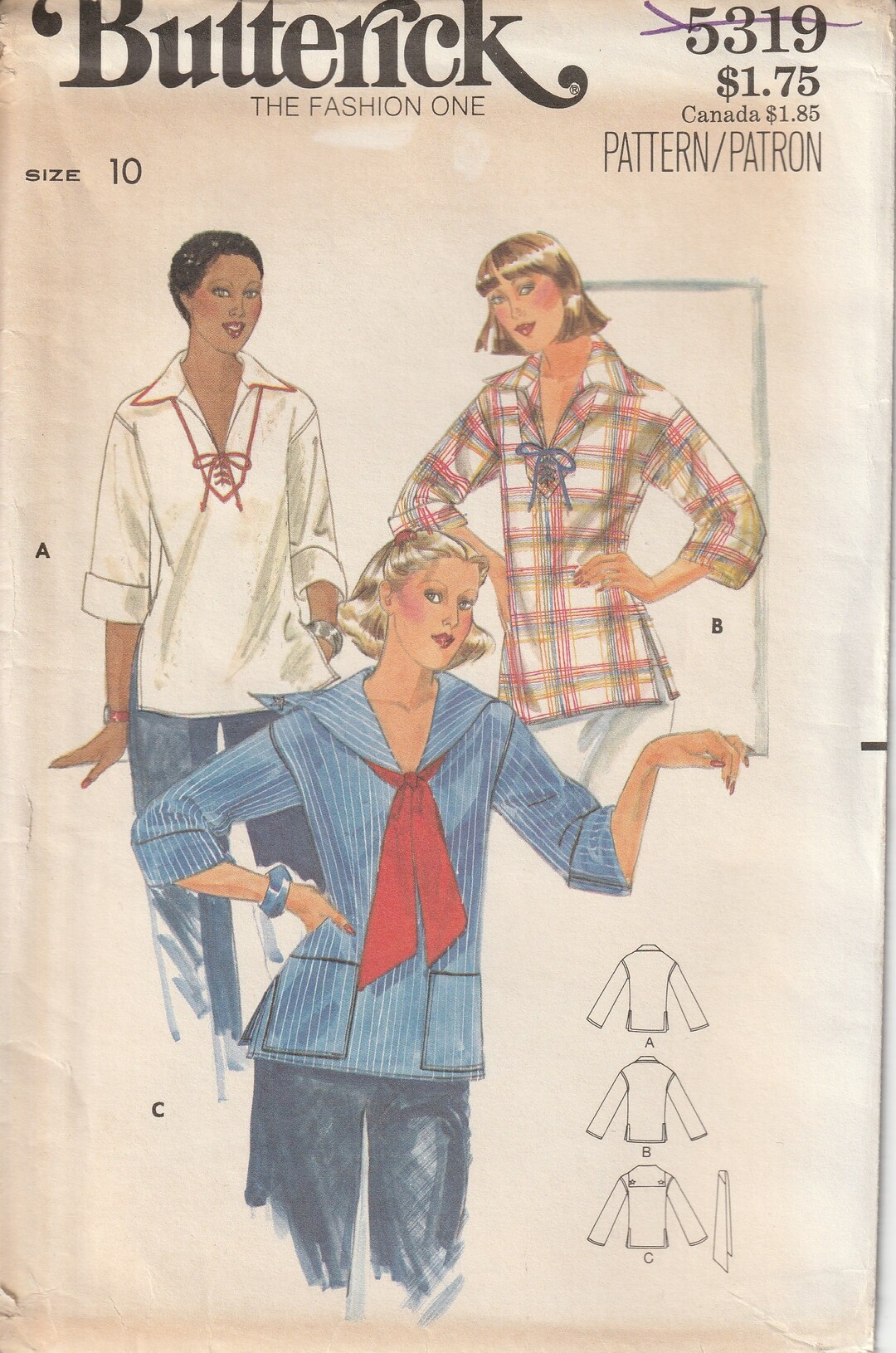 Vintage 70s Misses Semi Fitted Pullover Shirt Neckline Slit - Etsy