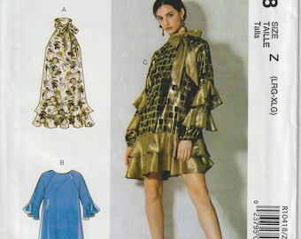 McCall's Ruffle Dress Sewing Pattern 5770, Sizes 16-22, Uncut