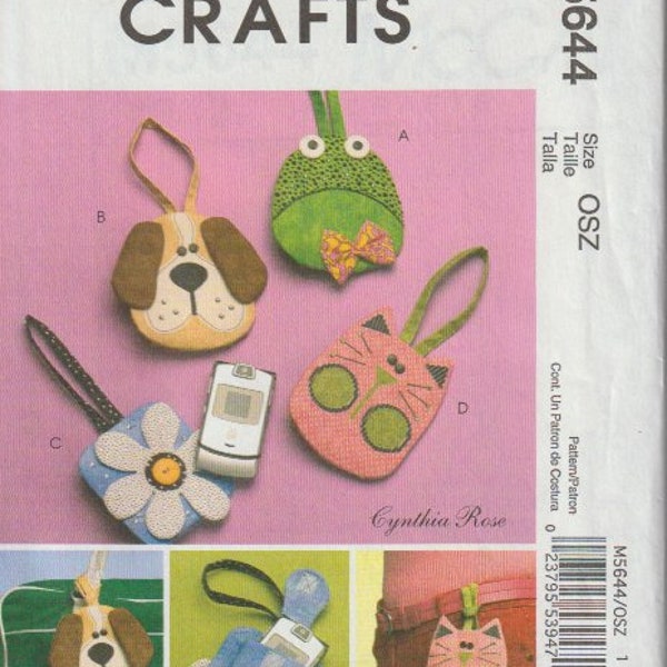 McCall's 5644 Child’s Purse Credit Card or Coin Purse Key Holder Hands Free Accessory Bag Sewing Pattern UNCUT
