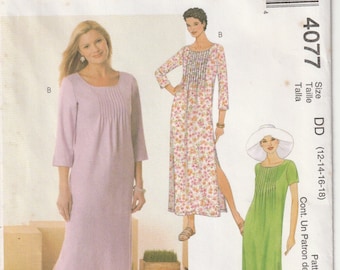 McCall's 4077 A-Line Dress Sewing Pattern, Size 12-18 UNCUT