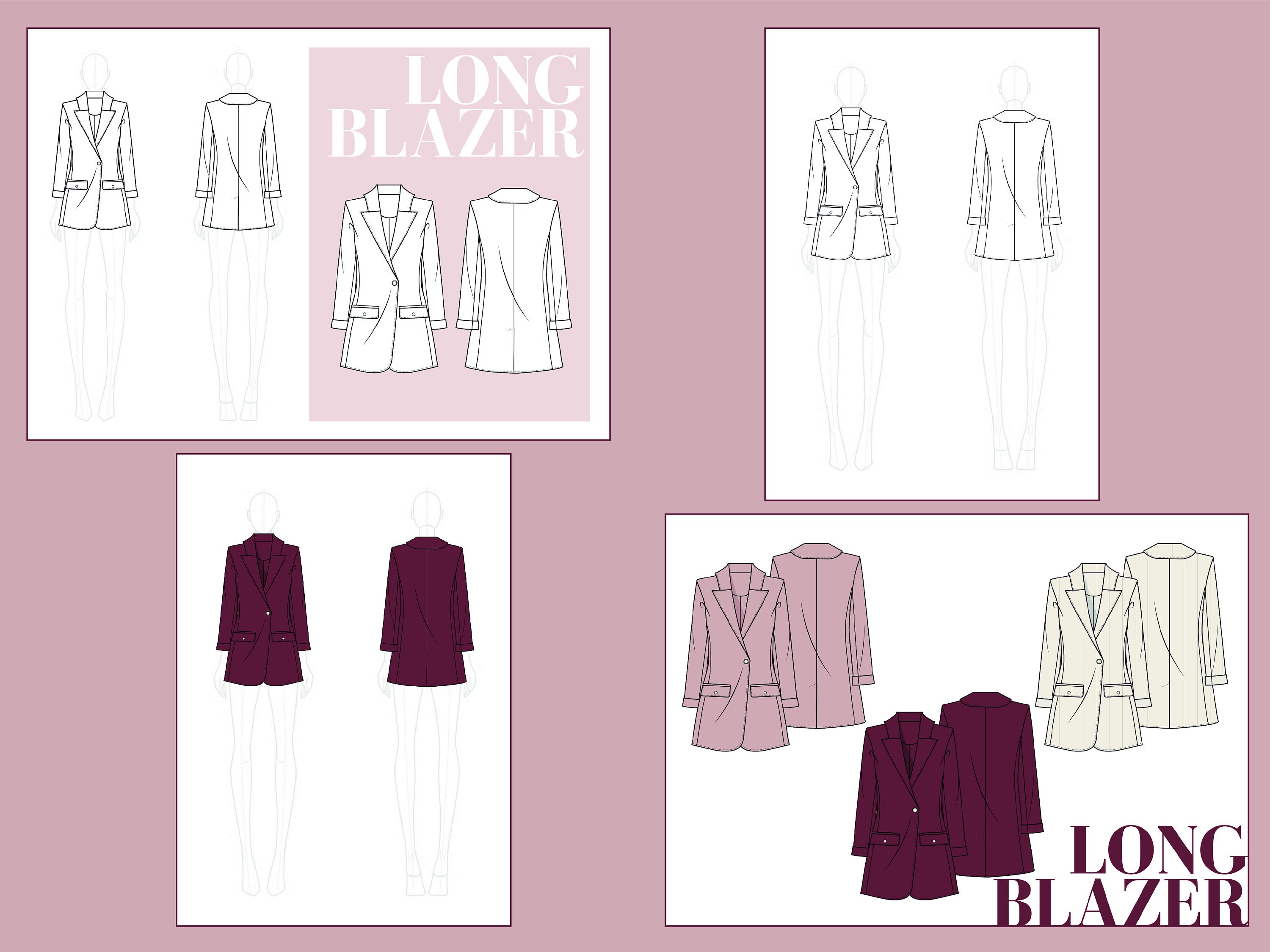 Technical Drawing/ Flat Drawing Co-ord Set crop Top-long - Etsy