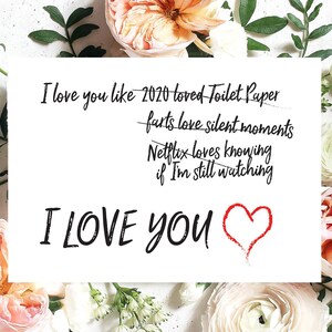 Funny Love Card | I Love You Card | Valentines Day Card | Card for Husband | Card for Wife | Card for Girlfriend | Card for Boyfriend