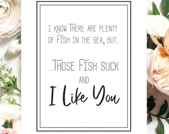 Funny Anniversary Card | Anniversary Card for Husband | Anniversary Card for Wife | First Anniversary Card | Plenty of Fish