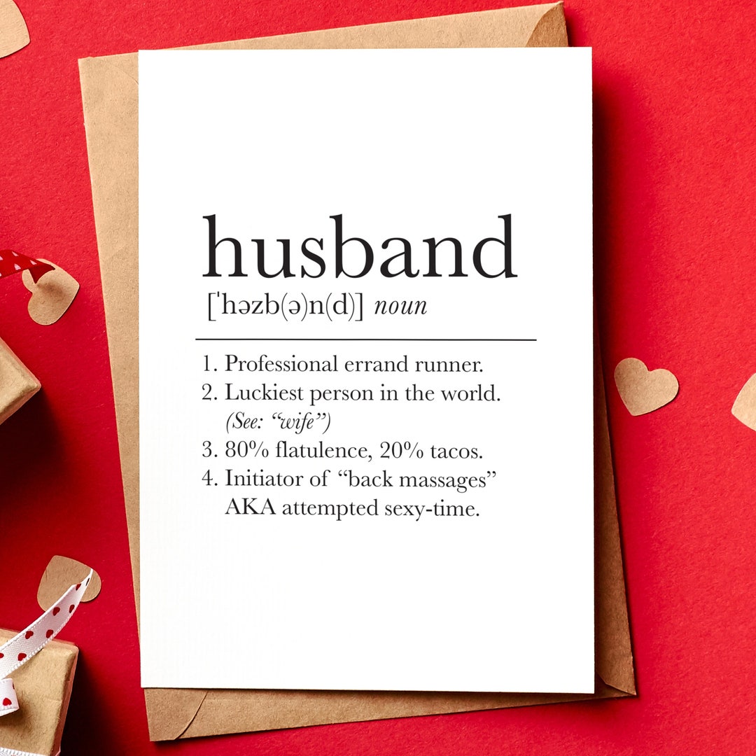 Funny Love Card for Husband | I Love You Card | Anniversary Card for ...