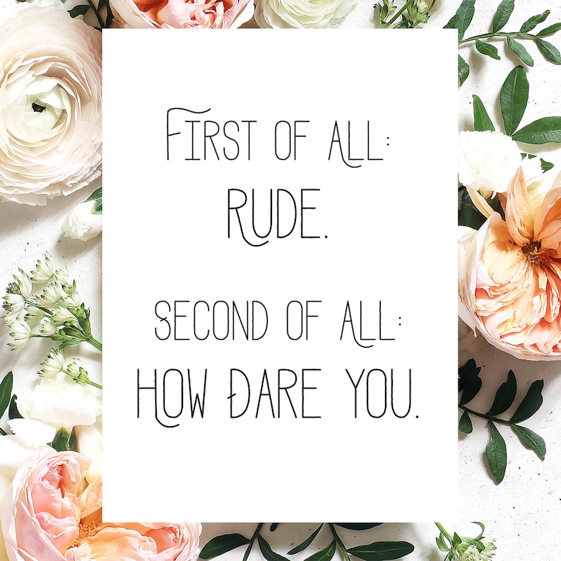 Funny Coworker Miss You Card | Sarcastic Coworker Goodbye Card | Retirement Card | Funny Miss You Coworker Gift | First of All Rude