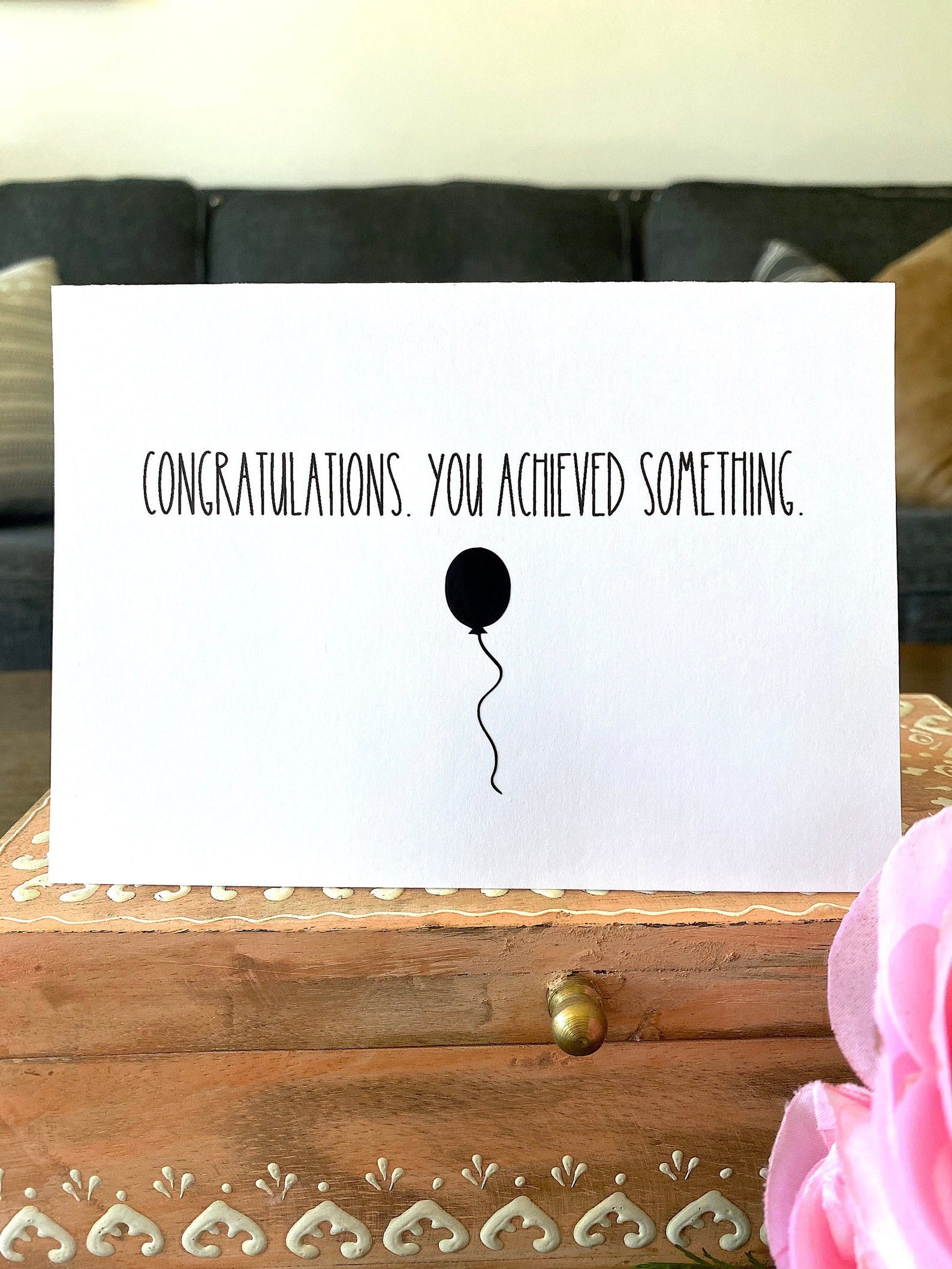 Sarcastic Congratulations Card Sarcastic Graduation Card Etsy