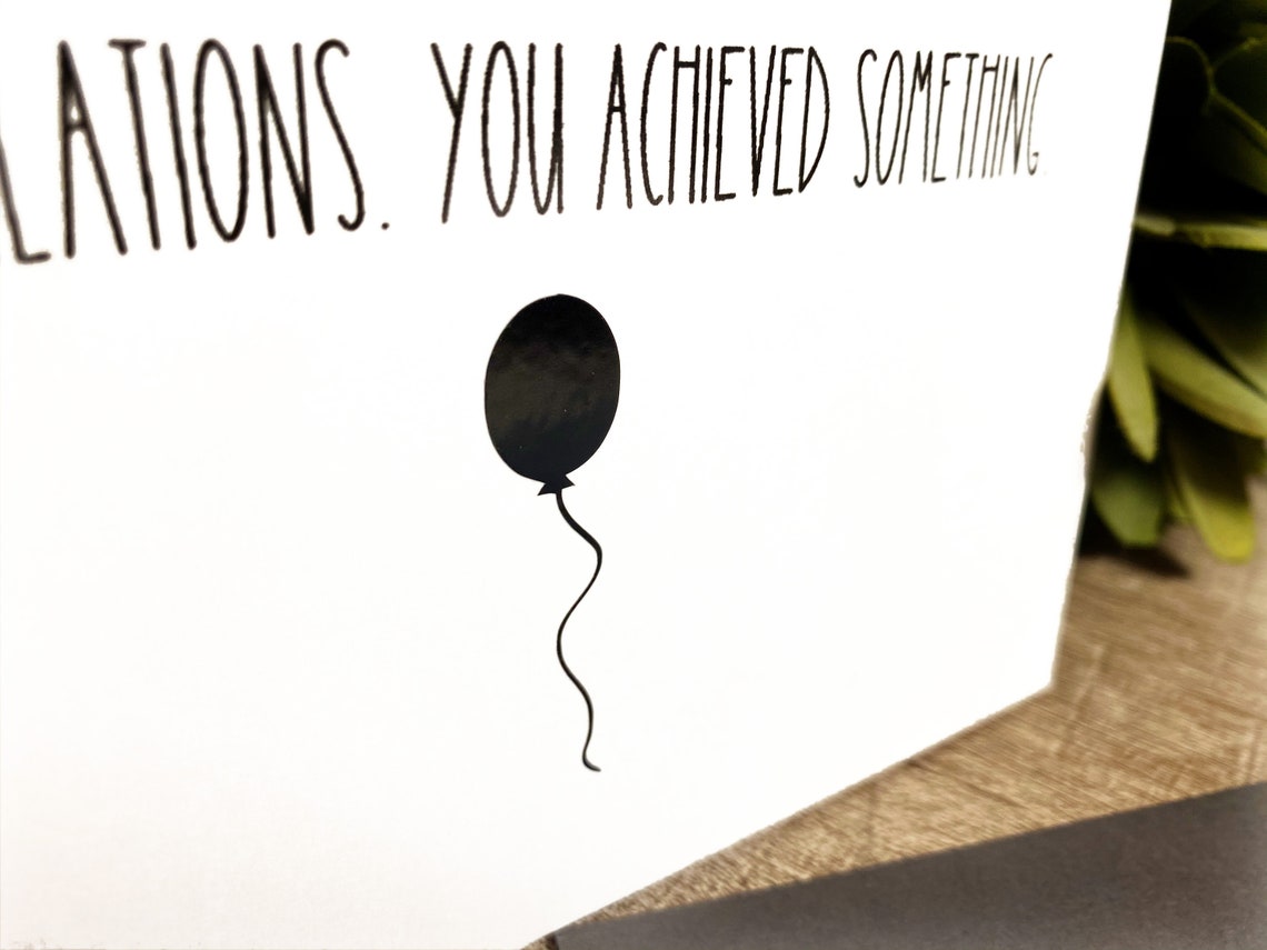 Sarcastic Congratulations Card Sarcastic Graduation Card Etsy