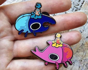 Enamel pin set - Party beetles