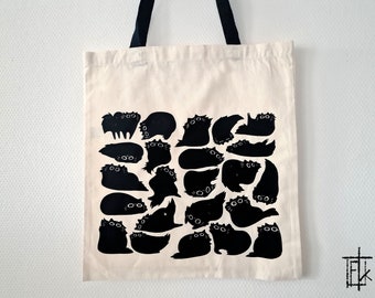 Black kitties Tote Bag